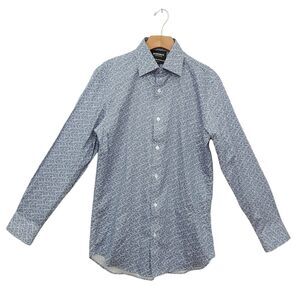 Bonobos Shirt Mens 3 Blue Slim Fit Cotton Button Up Long Sleeve Paisley Office